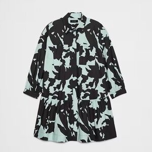 Mini Puffed-Sleeve Dress. Banana Republic NWT Size Medium